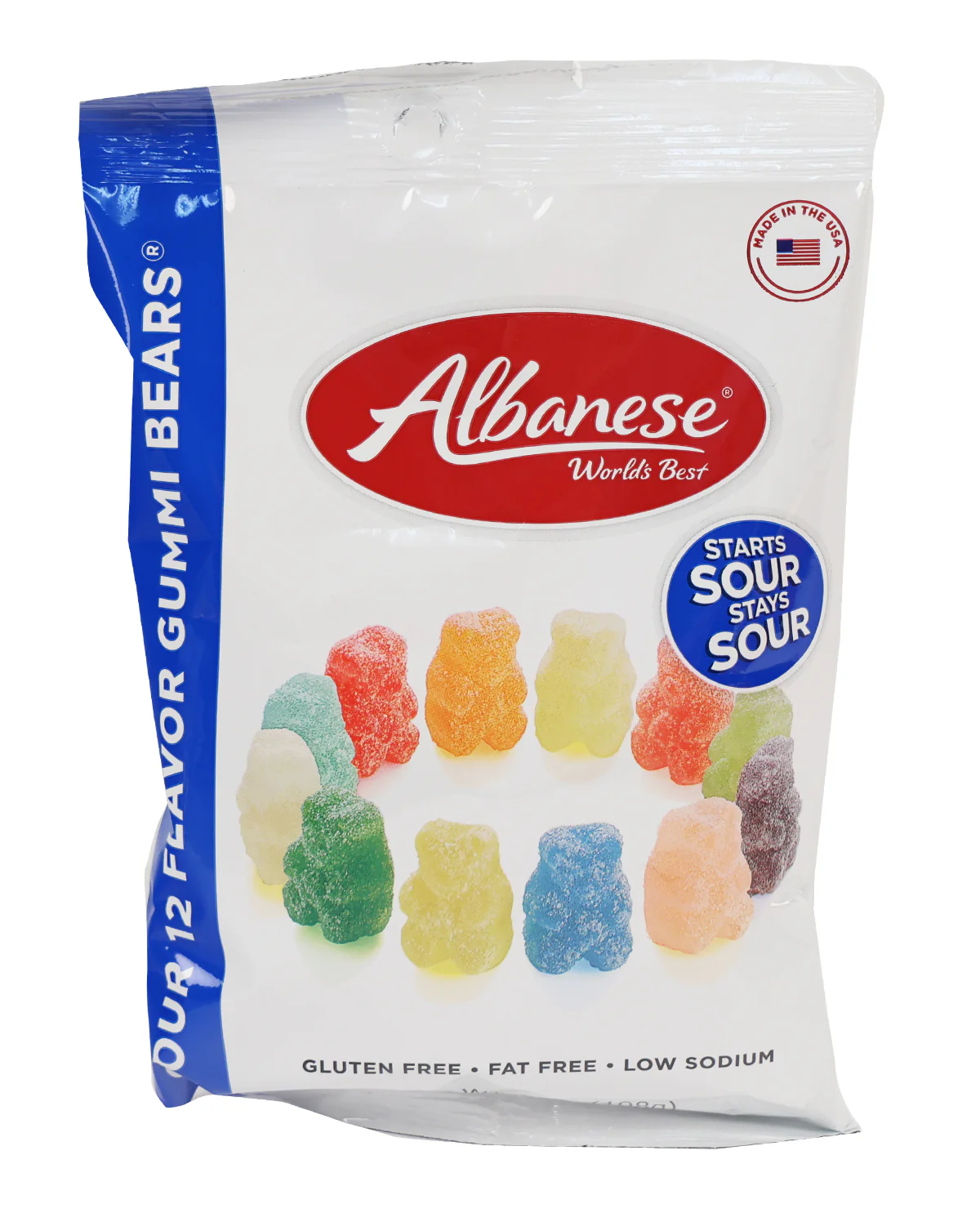 12-Flavor Sour Gummi Bears - 7oz