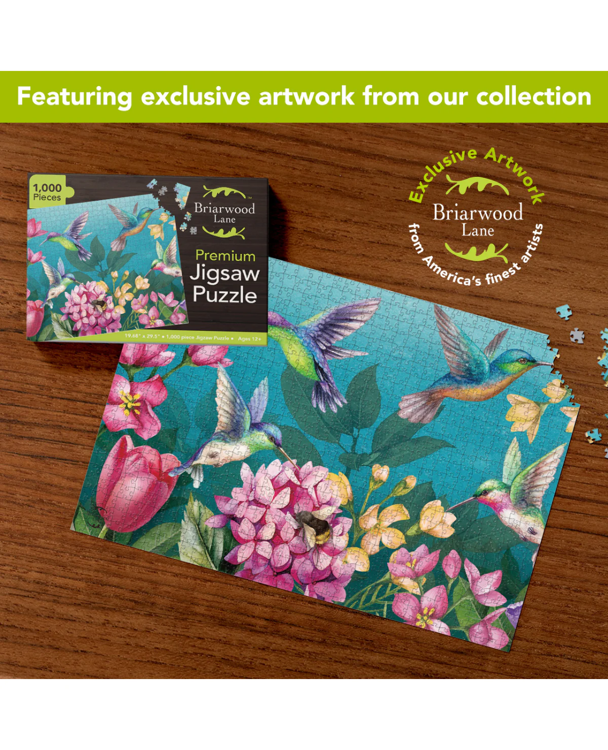 Springtime Hummingbirds Puzzle (1,000pcs) - Image 2