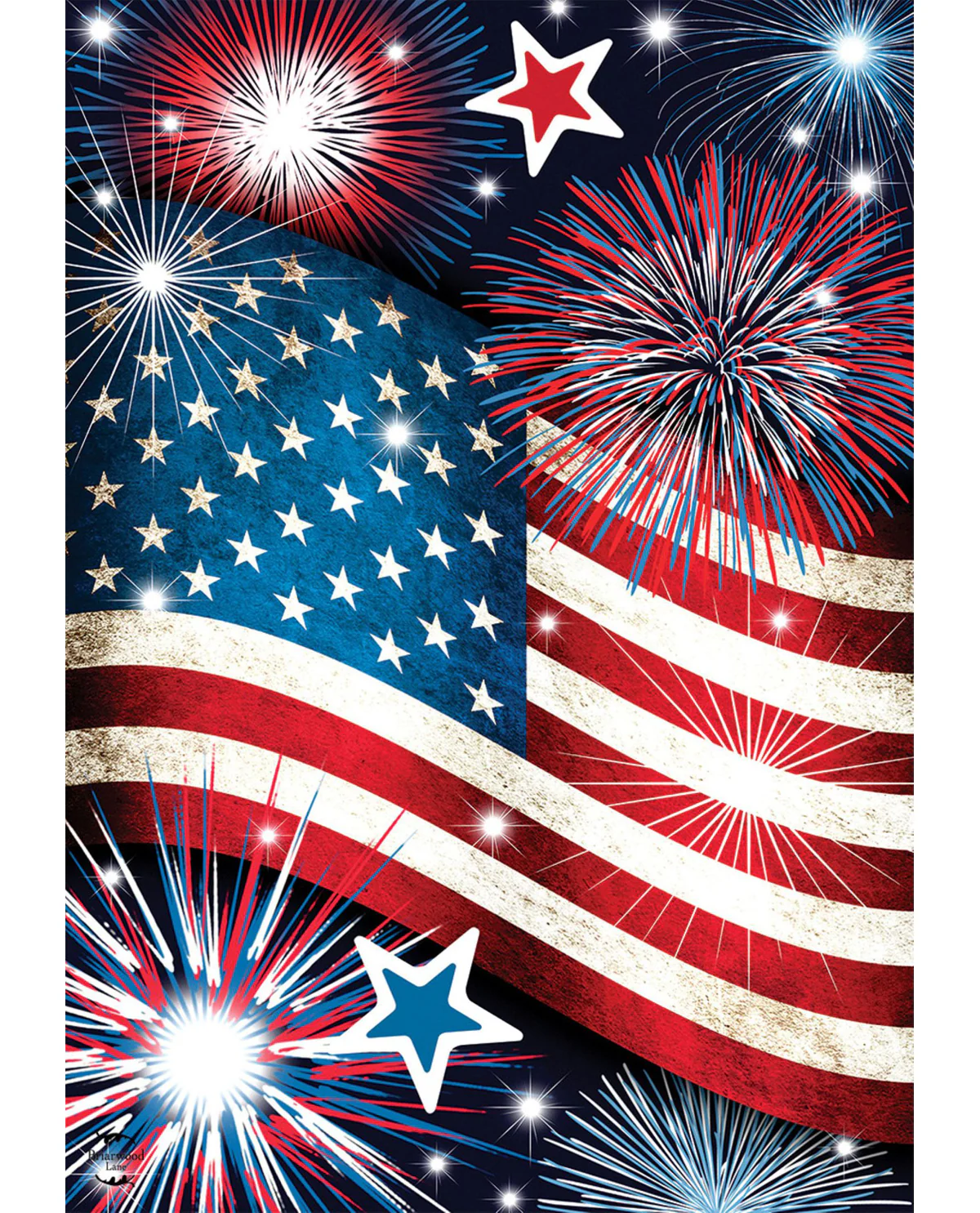 Stars & Stripes Americana House Flag - Image 3