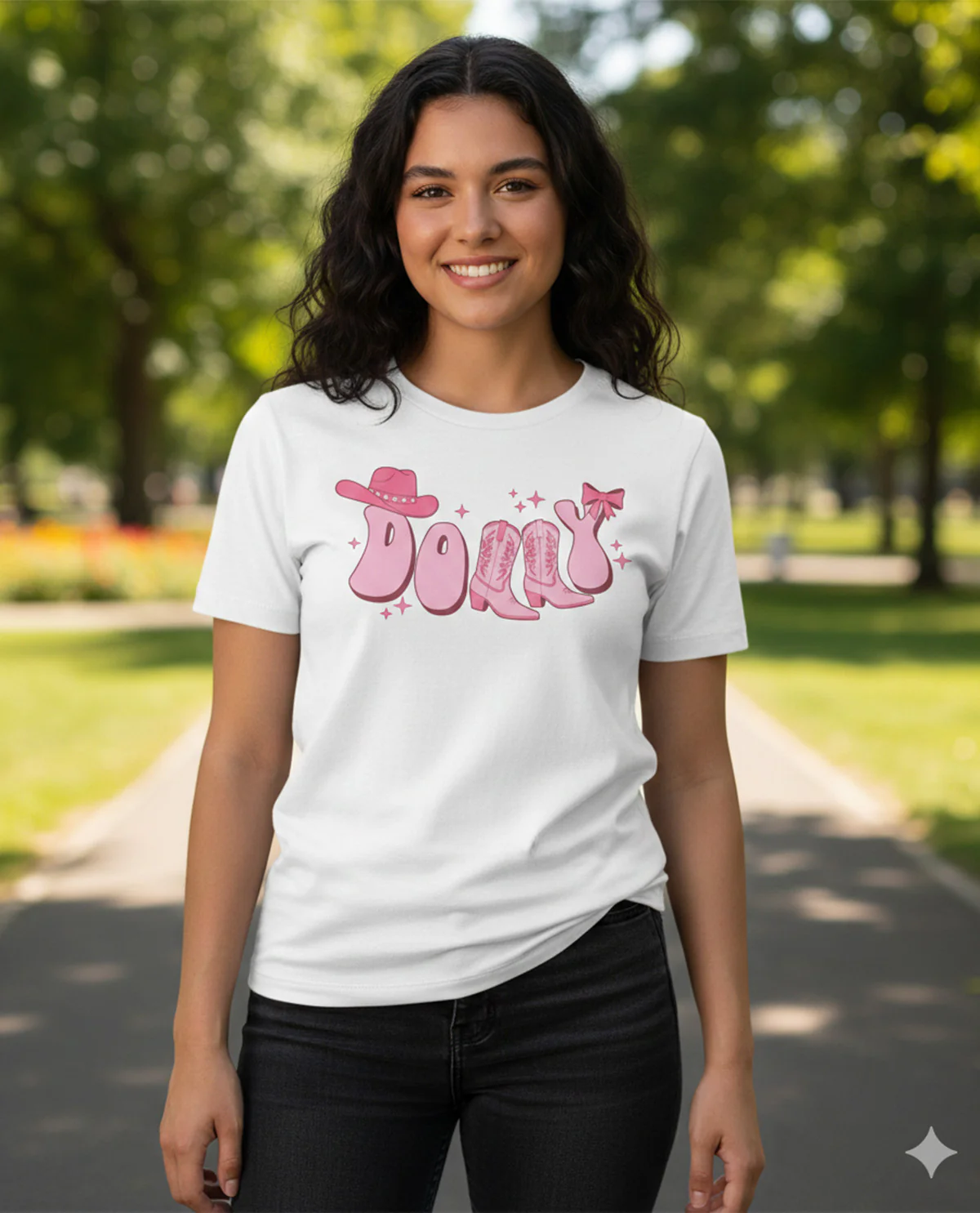 The Dolly Short Sleeve Screen Tee White - Image 2