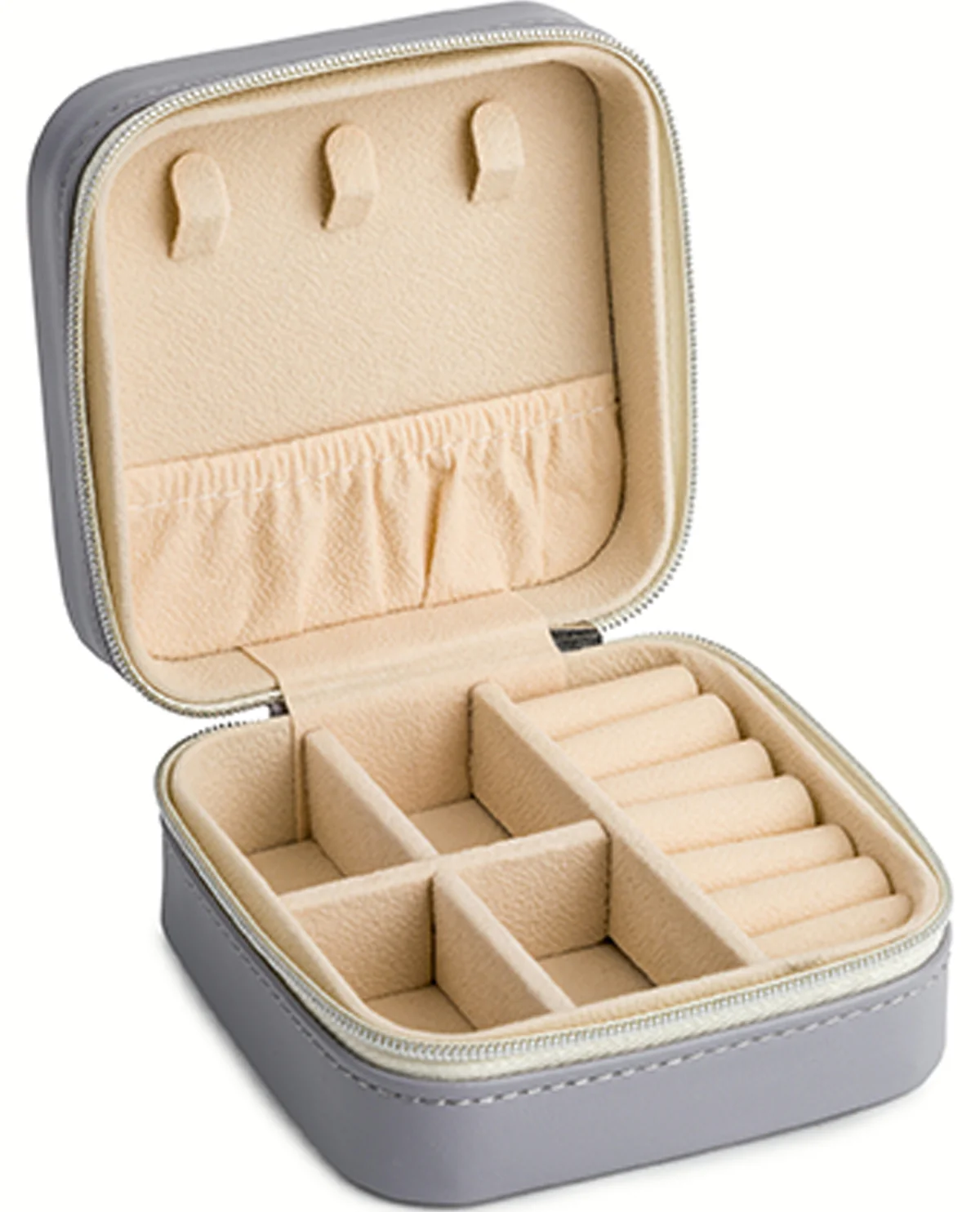 Mini Printed Travel Jewelry Organizer Gray - Image 2
