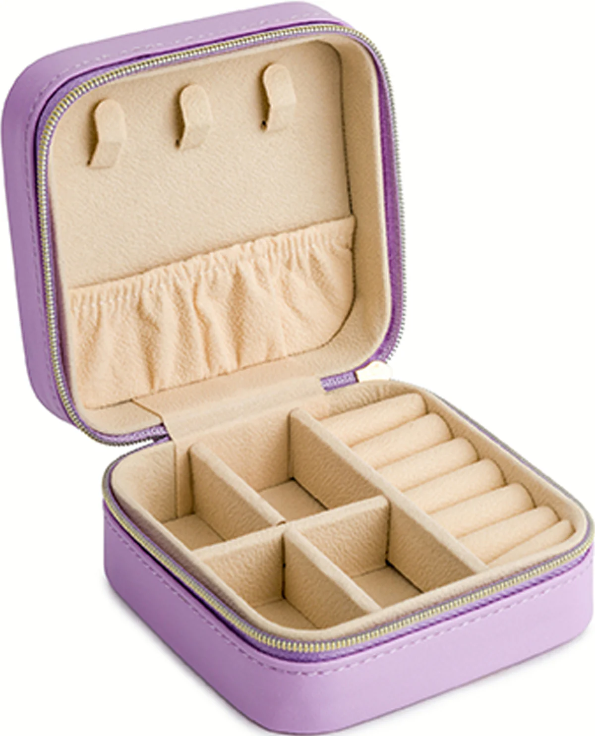 Mini Printed Travel Jewelry Organizer Lilac Haze - Image 2