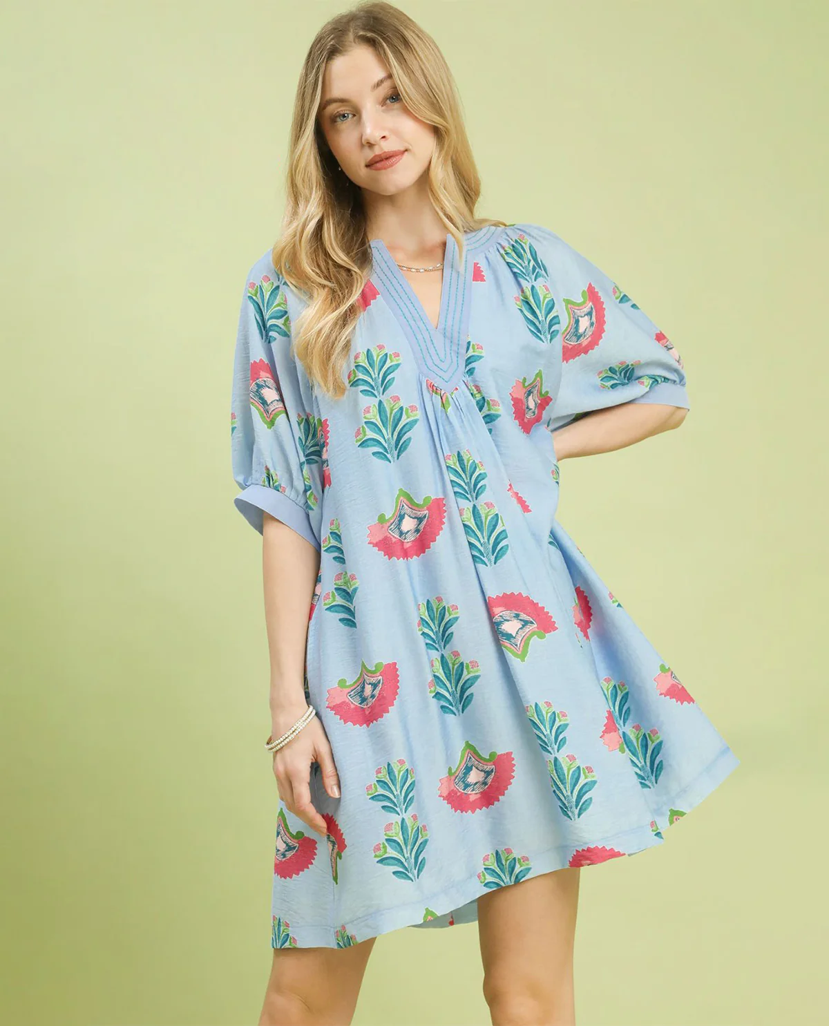 Umgee abstract print mini dress - Image 2