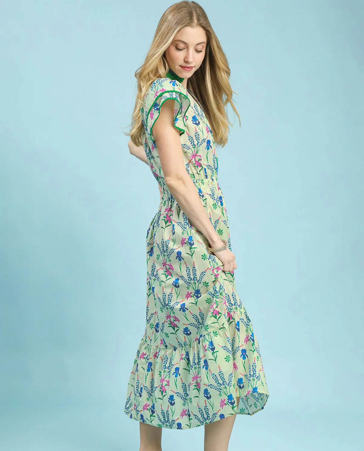 Umgee Floral Print Dress - Image 2
