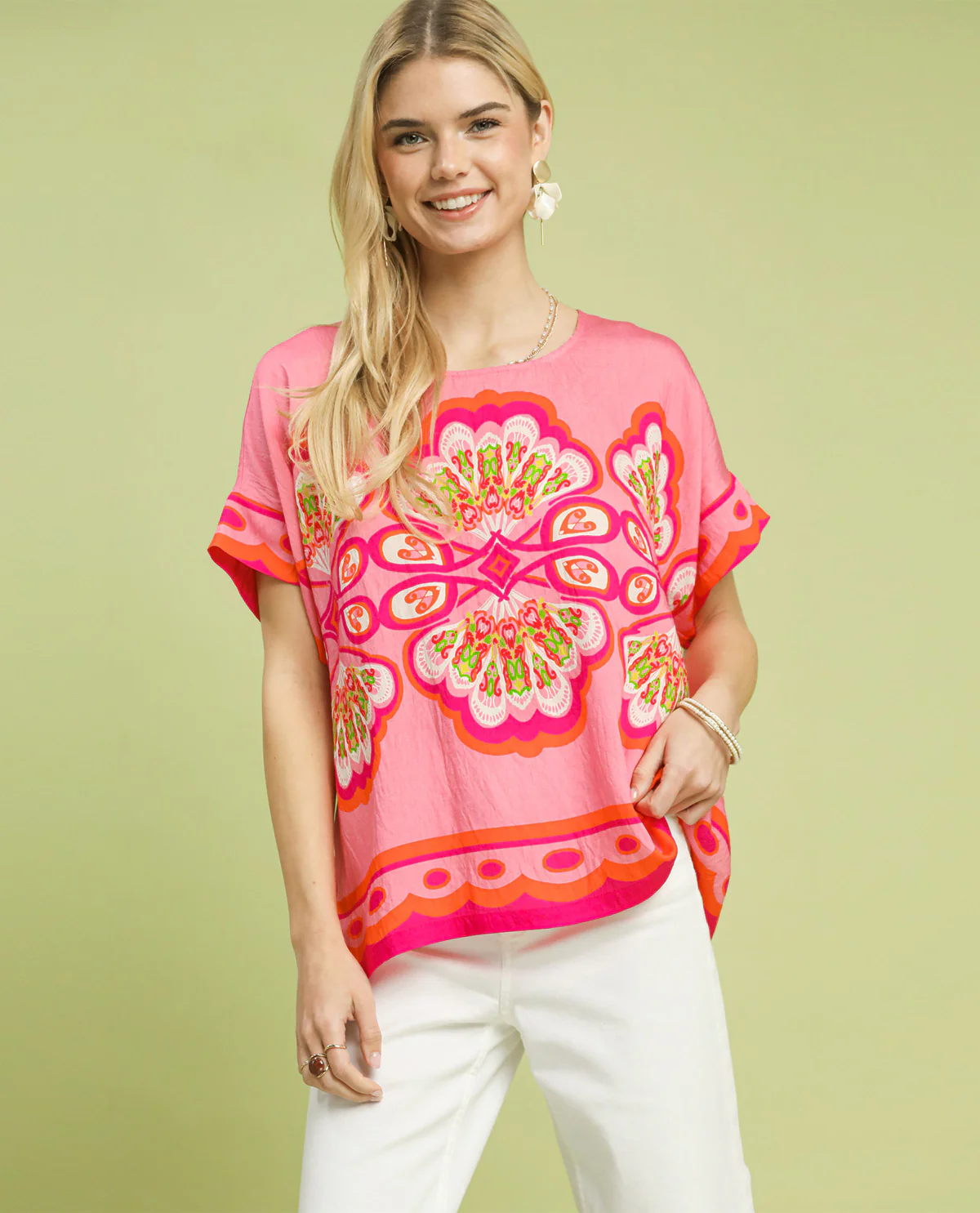 Umgee Medallion Print Top - Image 2