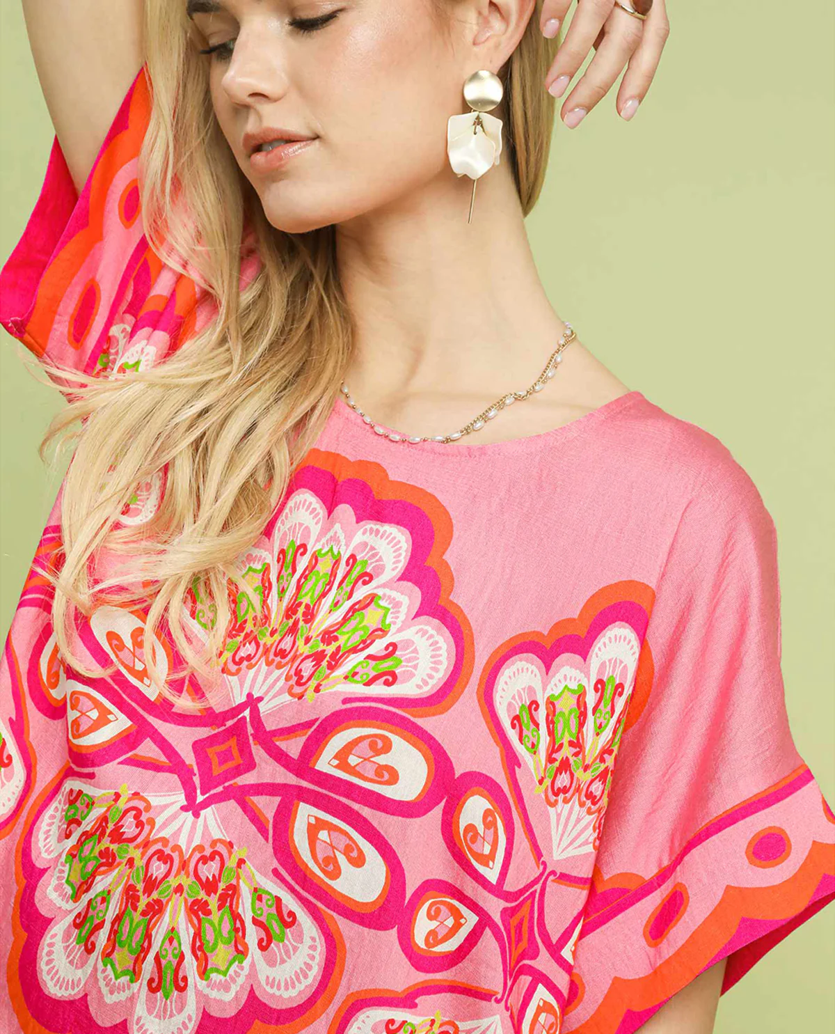 Umgee Medallion Print Top - Image 3