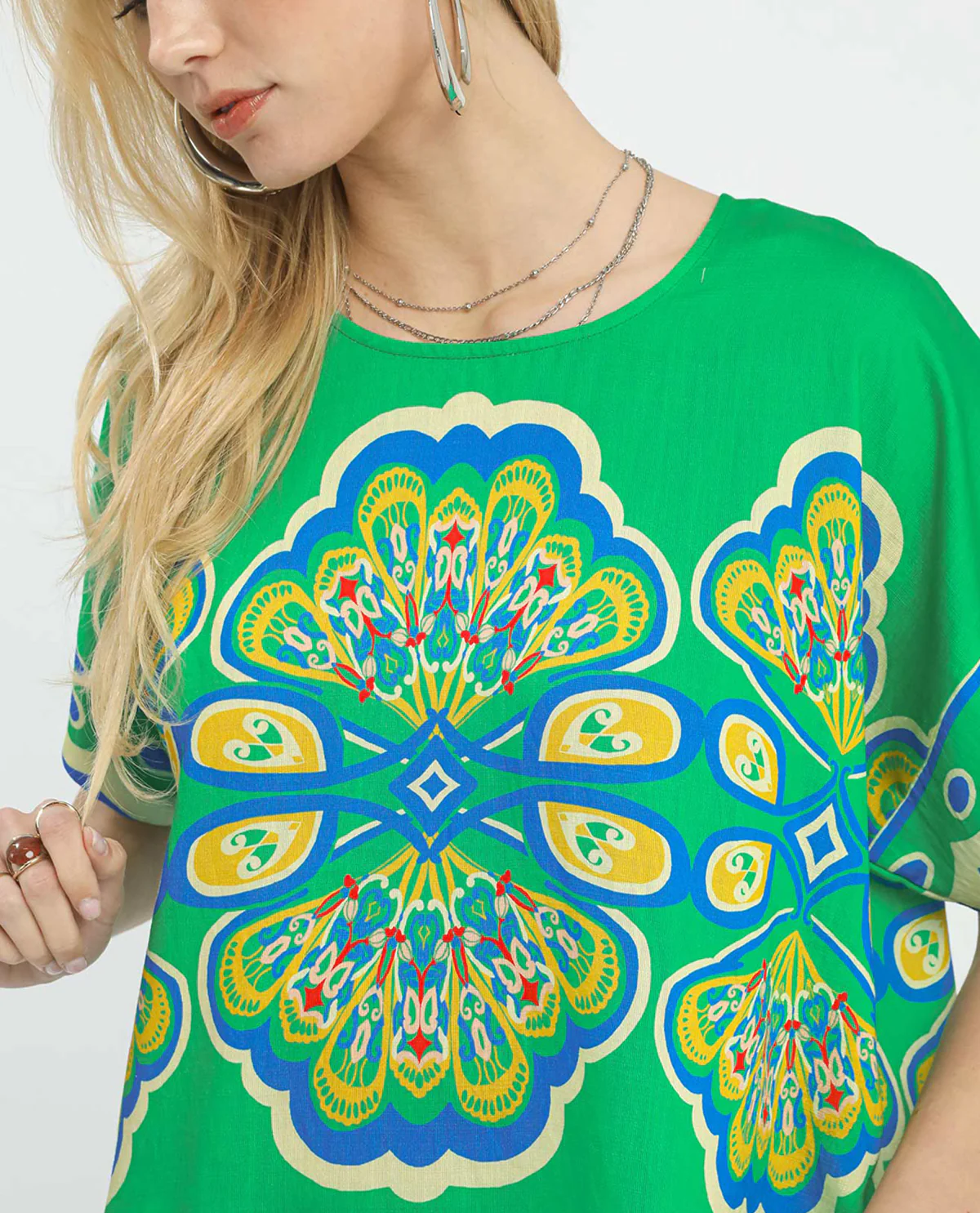 Umgee Medallion Print Top - Image 5