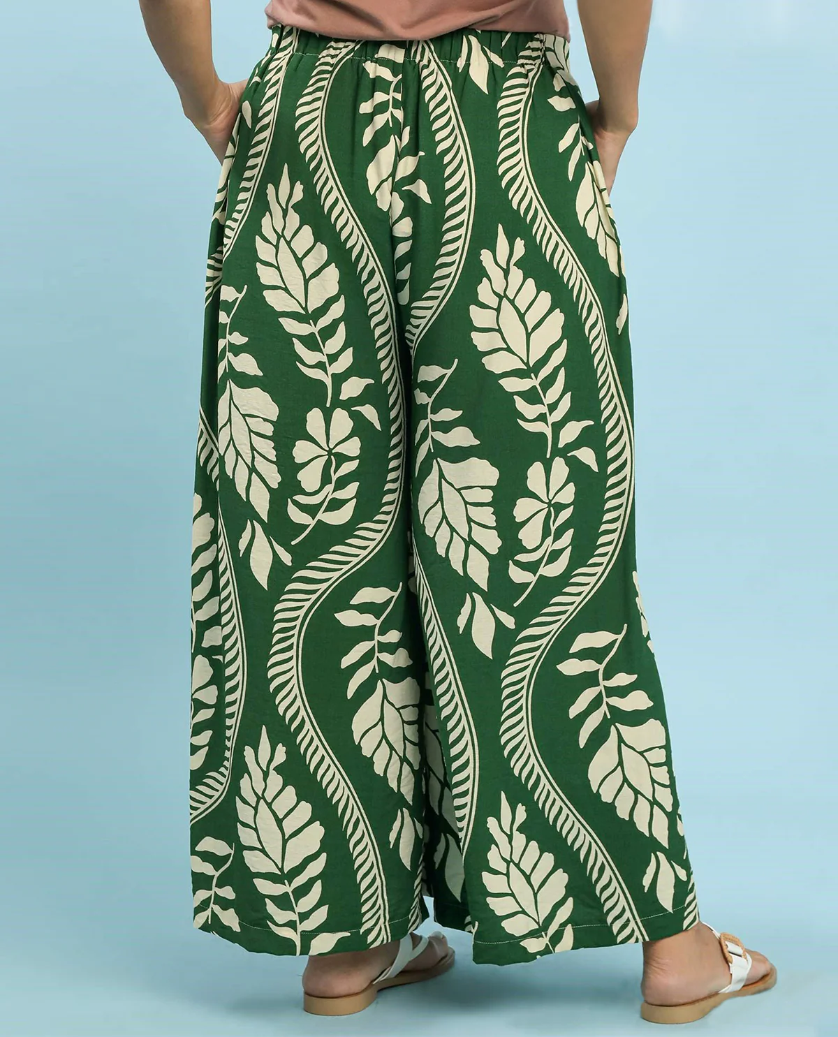 Umgee Plus Wide Leg Print Pants - Image 3