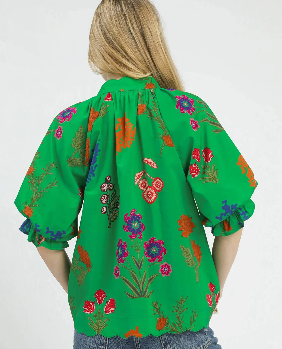 Floral Print Puff Sleeve Top - Image 5