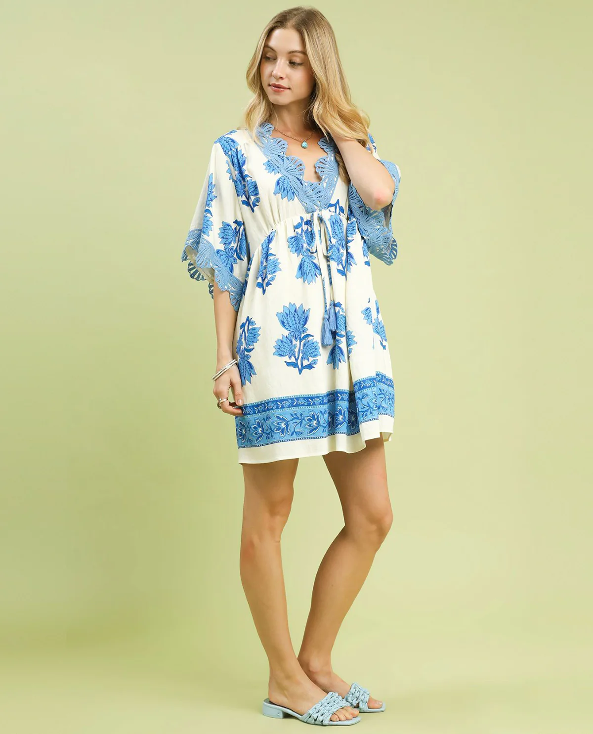 Umgee Paisley Border Print  Dress - Image 2