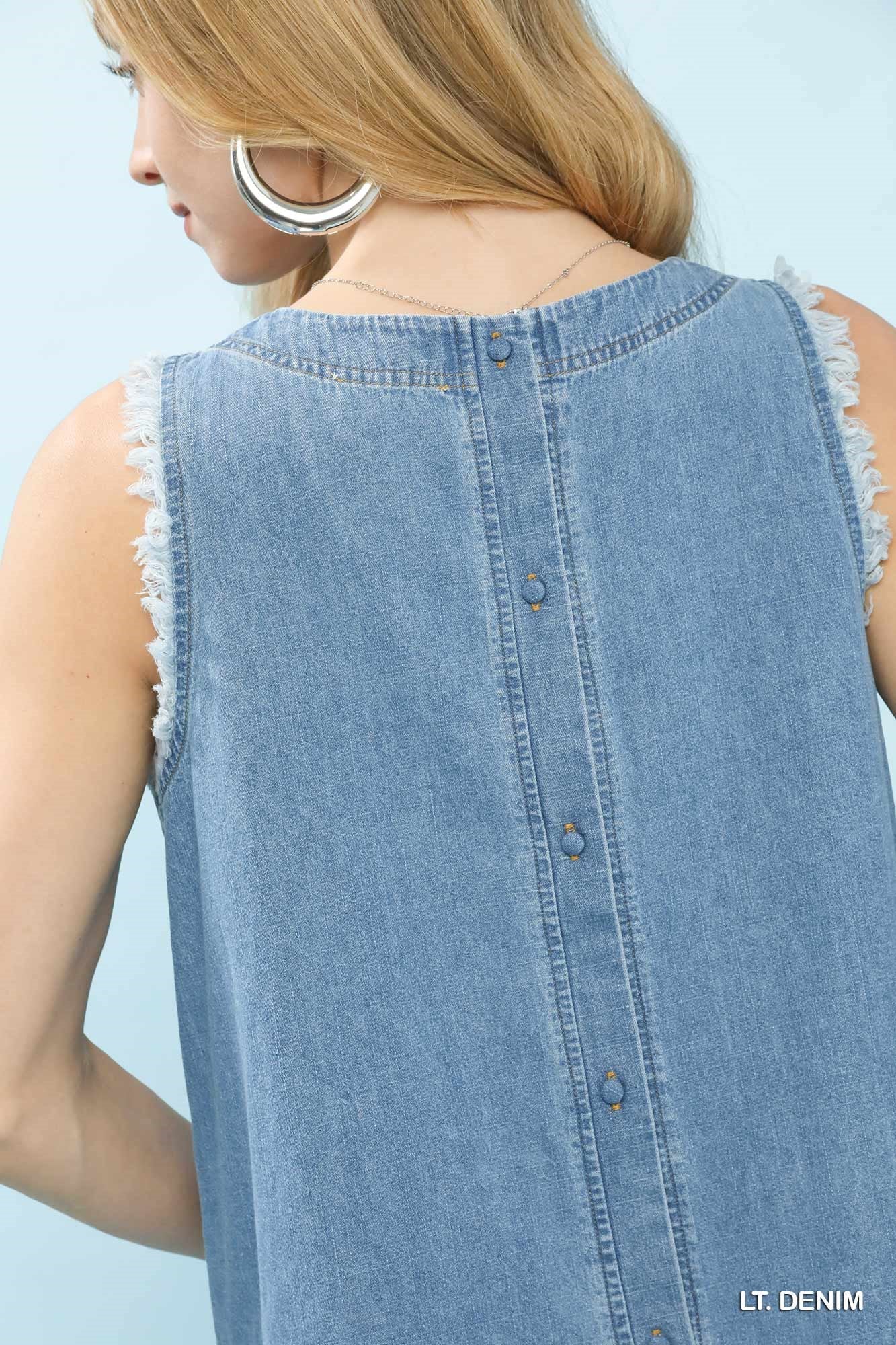 Umgee Solid Sleeveless Top - Image 4