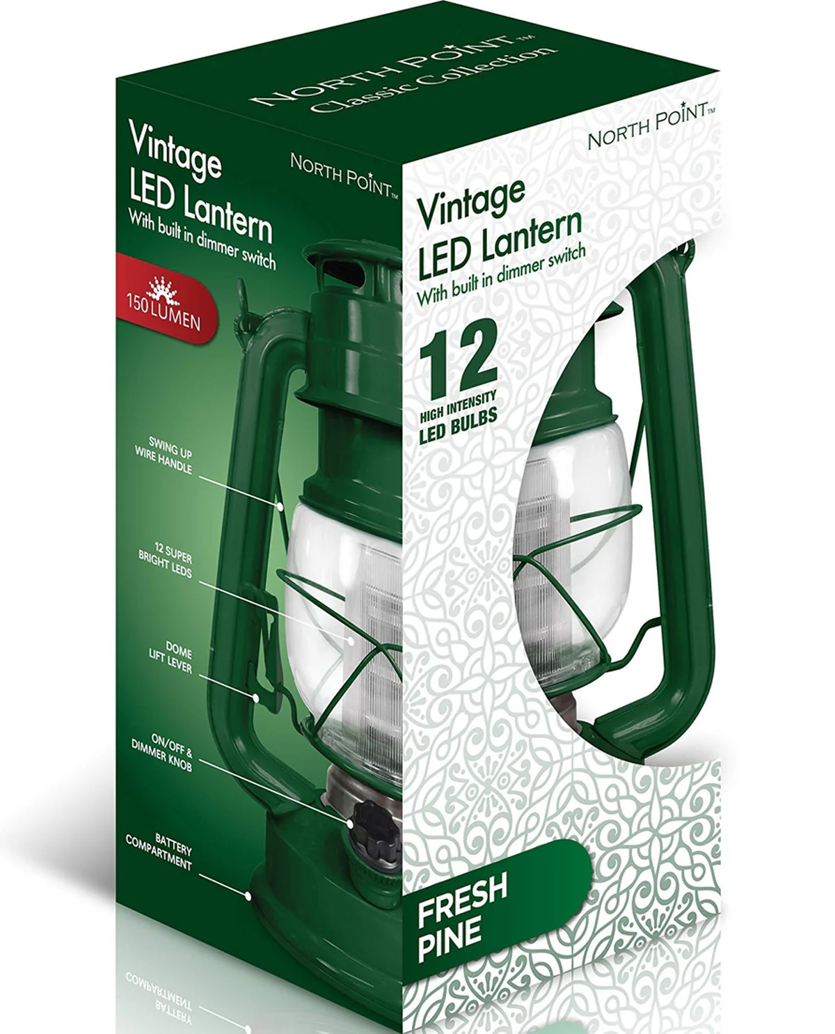 Vintage Pine LED Dimmable Lantern - Image 2