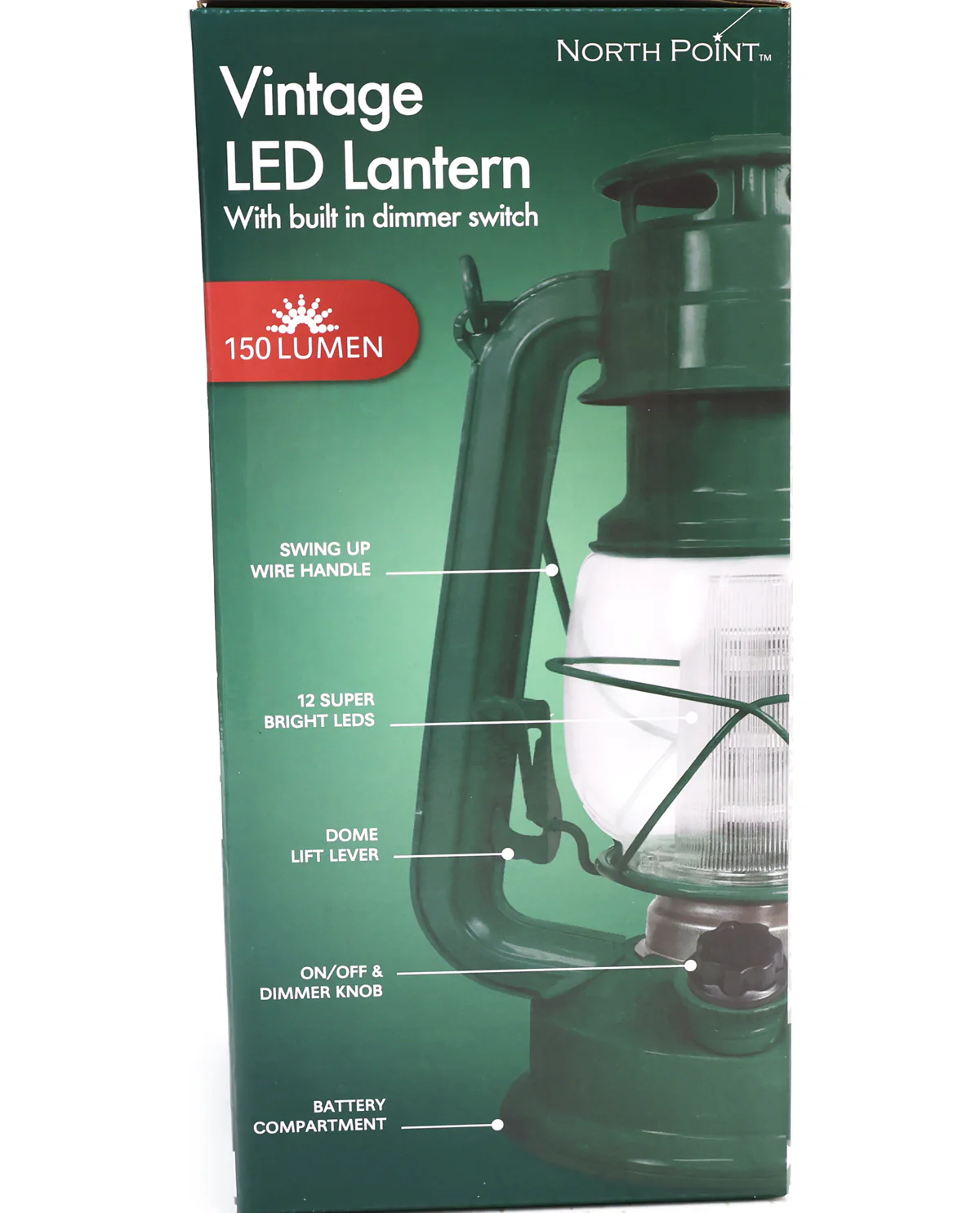 Vintage Pine LED Dimmable Lantern - Image 3