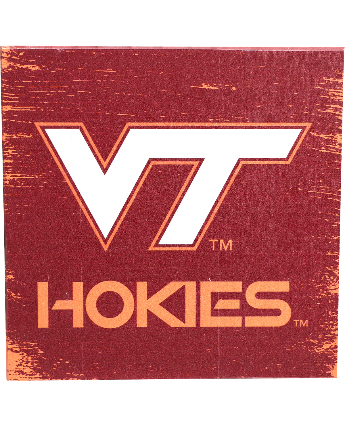 Virginia Tech Hokies Down Home Fans Wooden Block - Image 2