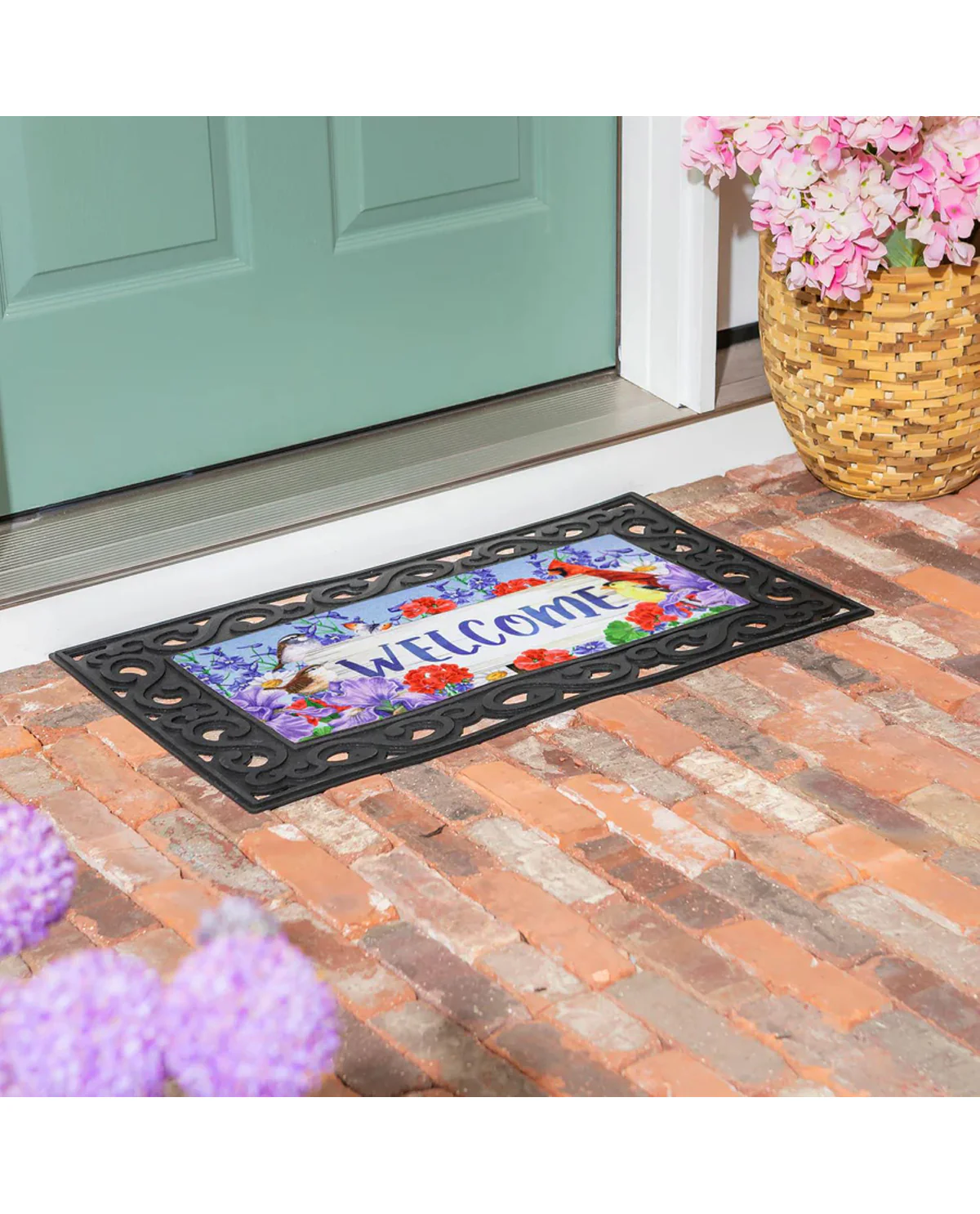 Visiting Birds Welcome Sassafras Switch Mat - Image 2