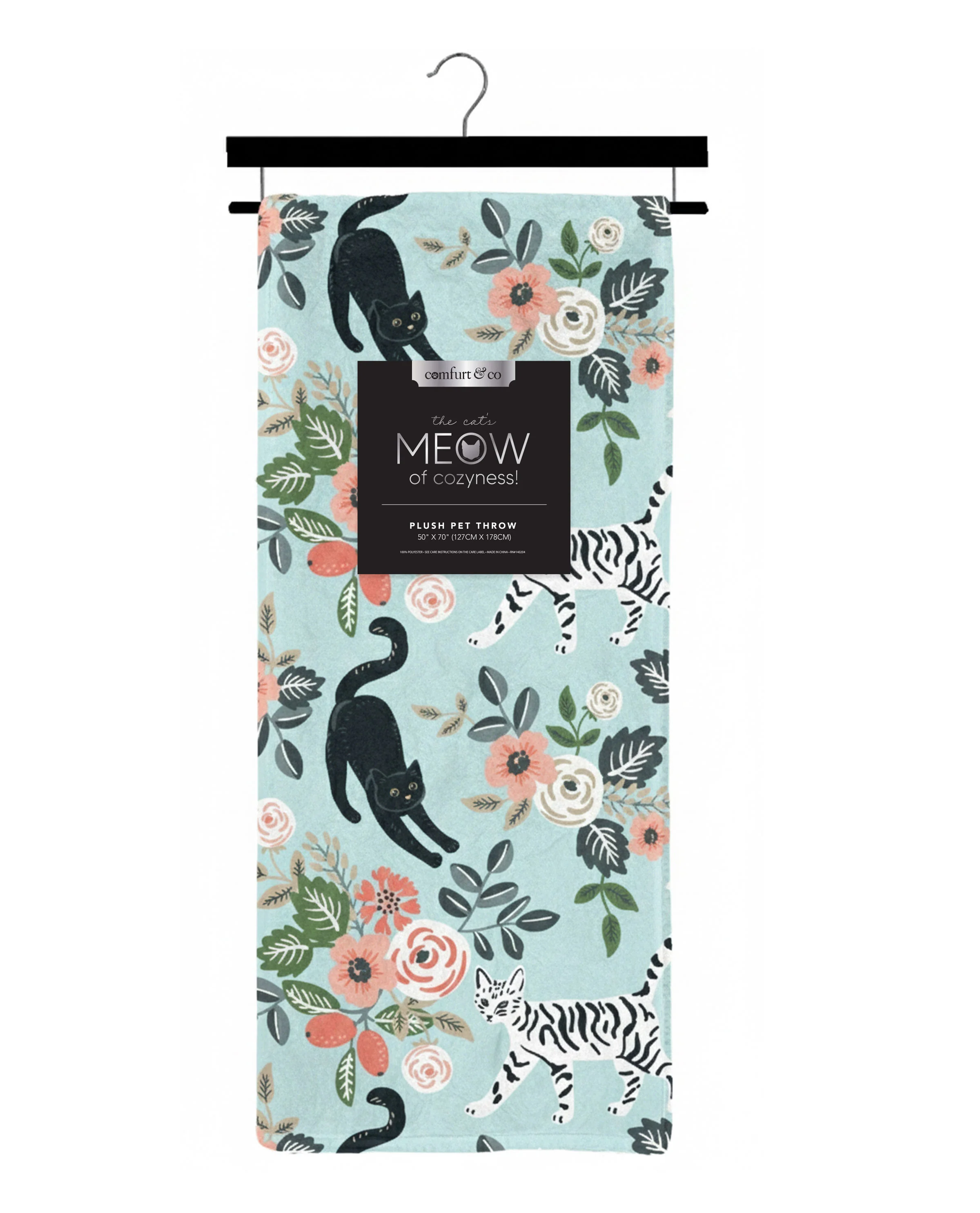 Wild Cats Hanging Pet Throw